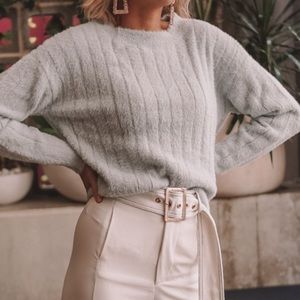 Light blue/gray sweater worn once for picture